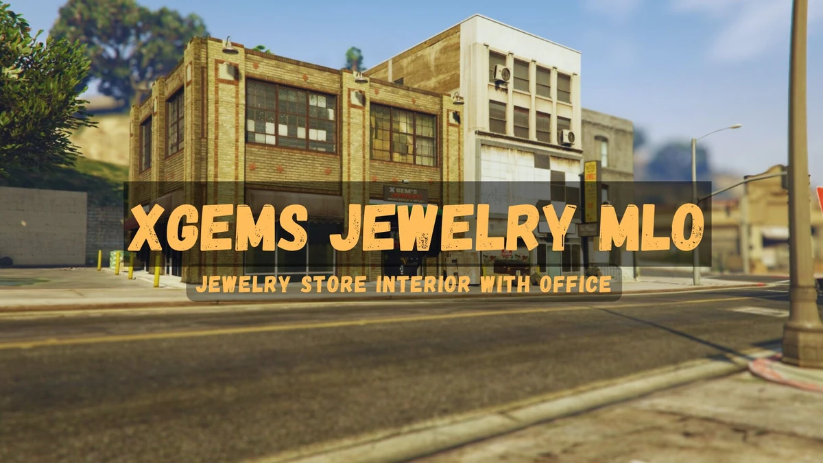 XGems Jewelry MLO FiveM – Jewelry Store Interior with Office